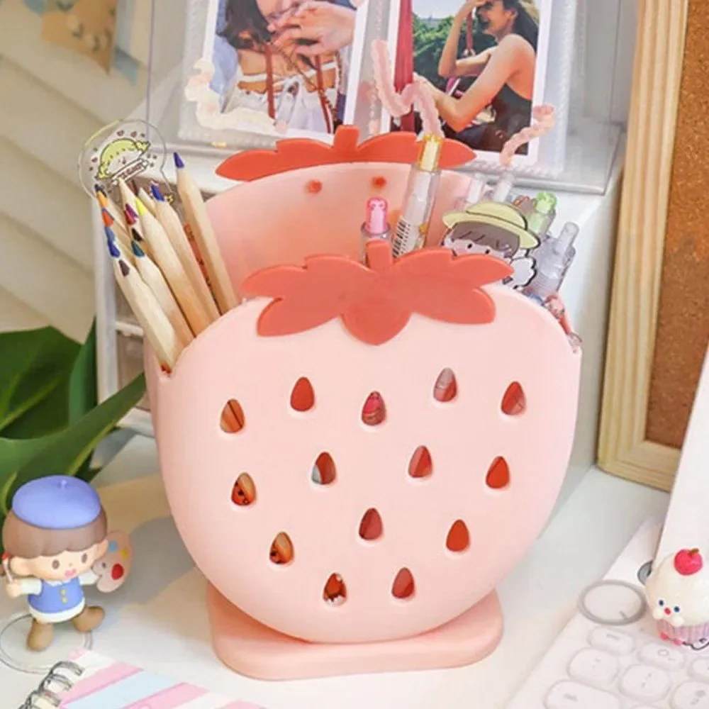 Strawberry Household Organizer | Desktop Pen Holder Makeup Organizer